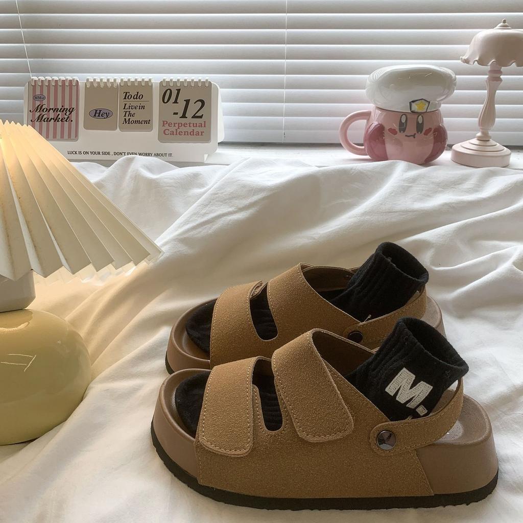 Fashion thick sole with beach sandals women's summer new niche sandals