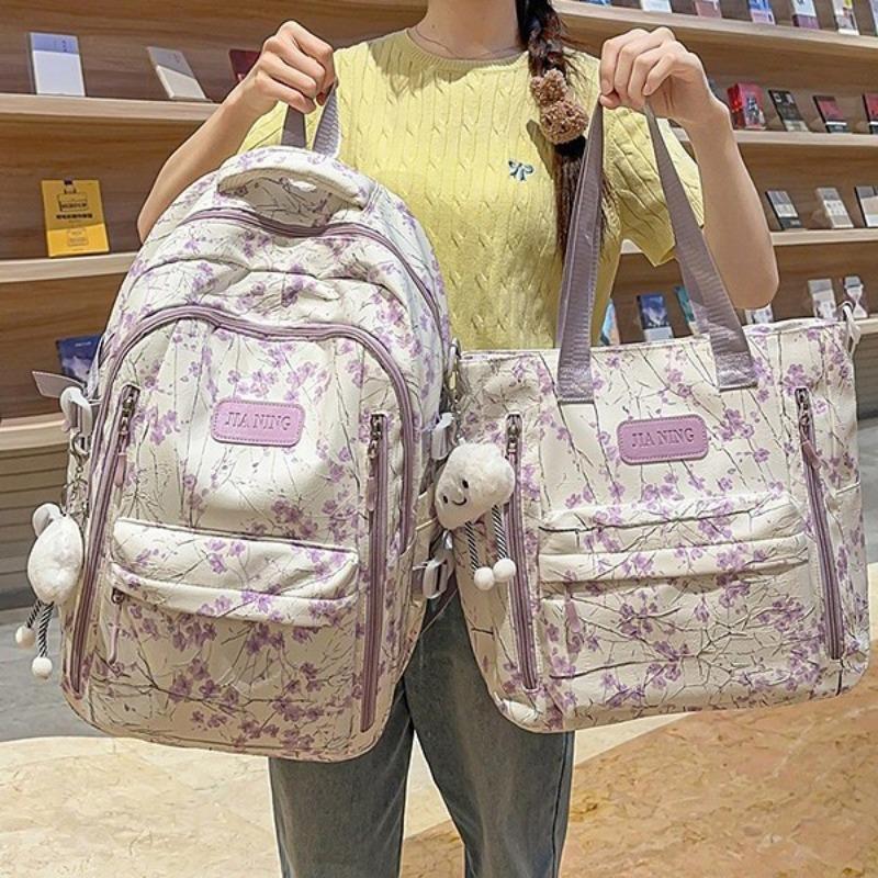 New Chinese style high value fresh and sweet backpack girl junior high school students lightweight large capacity backpack