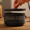 Retro Iron  Mosquito Coil Holder with Cover Vintage Mosquito Repellent Incenses Rack Household Aromatherapy Burner