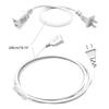 2 Prong Extension Cord US AC 2-Prong Male and Female Power Cable 750W 85-265V
