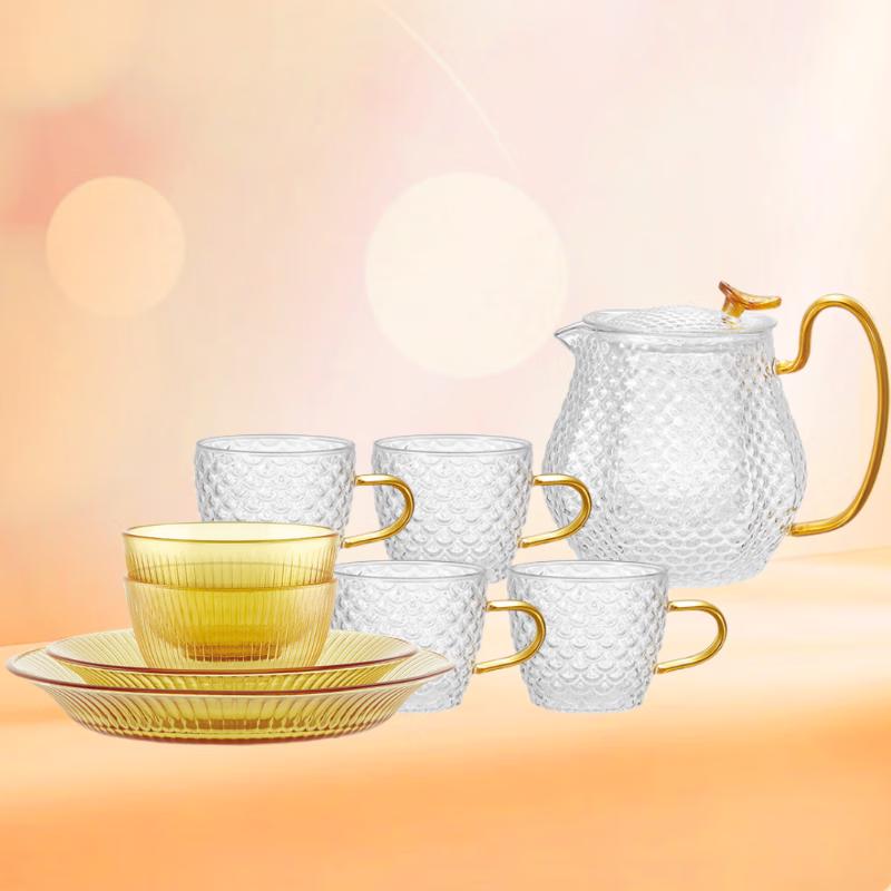 VISIONS Crystal Dining & Dragon Scale Tea Set