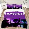 3pcs bedding set K-Pop Demon Hunters Includes 1 Comforter + 2 Pillowcases, Without Pillow Inserts, Soft Comfortable,a0909208