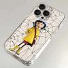 Coraline Phone Case For iPhone 17 Air 16 e 15 14 13 12 11 Pro Max Plus Mini SE 2020 2022 Soft Transparent Case