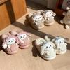 Women's cartoon cotton slippers autumn and winter new warm plush home indoor fluff outer wear women's cotton shoes