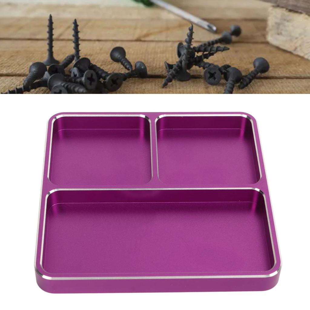 Metal RC Screw Tray Aluminum Alloy Screw Fitting Disk RC Repair Tool for RC Car Boat Model Airplane