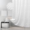 Tenda Doccia Spessa Impermeabile Stile Bohemien per Bagni di Hotel, Colore Unico e Design Traforato