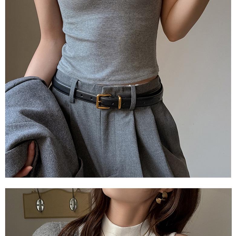 Damen formendes Tencel Tanktop mit halbem Stehkragen - Gebürstete gerade Schulter Basis-Top für Herbst/Winter