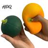 Green Pumpkin Toy Simulation Stress Ball Slow Rising Orange Squeeze Shape Anxiety Relief Vegetable Sensory Realistic