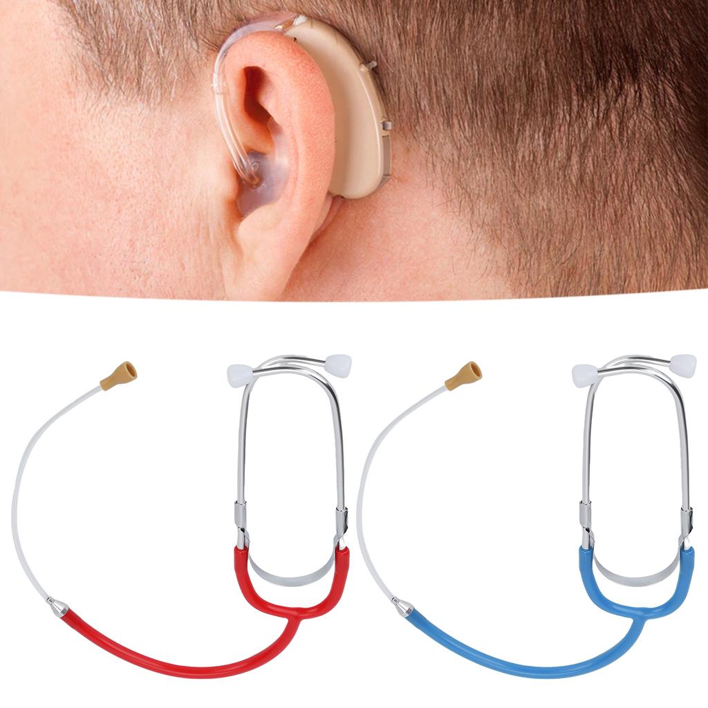 Listening Stethoscope Volume Noise Detection Binaural Metal Audiphones Stethoscope Lightweight Heari