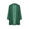 New Women's Elegant Shiny Mesh 3/4 Sleeve Open Cardigan, Fashion Casual Spring Summer Top for Women, European American Style