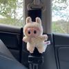 Kawaii Labubu Car Seat Belt Cover Plush Auto Seat Belt Shoulder Protector Pad Car Interior Accessories