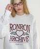RONRON Rr Archive Sweatshirt White Melange