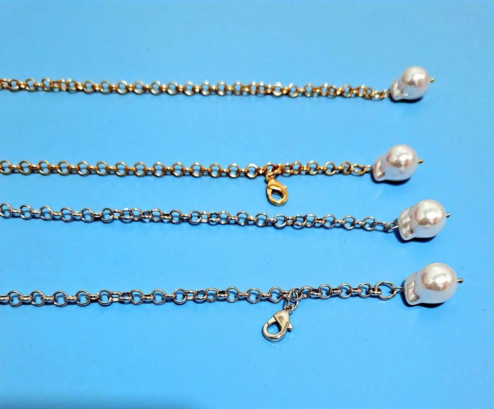 Women Fashion Simple Personalized Necklace Baroque Pearl Pendent Necklace New Design Jewelry Gift