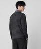 CUSTOMUS Men'S Striped Knit Polo Shirt Cxs26Fkkt903 Bla