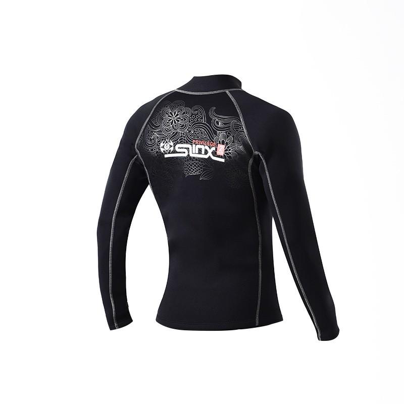 SLINX 2mm Neoprene Wetsuit Jacket Long Sleeve Dive Top Men Women UV Protection Thermal Warm Water Sports Surfing Diving