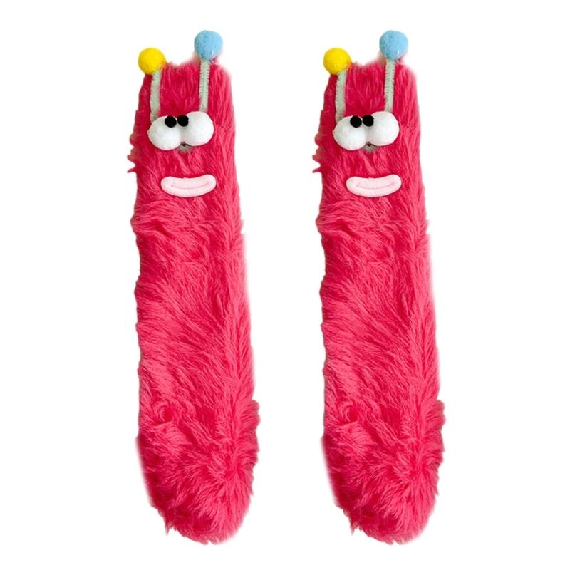 Women Thicker Warm Fuzzy Socks Plush Warm Winter Socks for Sleep Home,Soft Cosy Socks Funny Ankle Crew Socks Streetwear