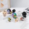 Colorful Halloween Skull Crystal Decoration - Creative Home Ornament & Gift