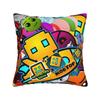 Geometry Dash Games Pillow Covers Merch Printing Cushion Cover Gift  Throw Pillow Case Cover Chair Multiple Sizes