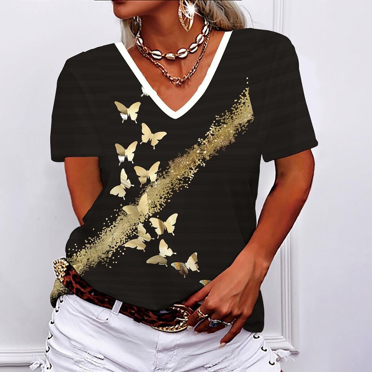 

Винтажная женская футболка с принтом лица, трендовая новая футболка с коротким рукавом и V-образным вырезом, высококачественный женский топ, свободная футболка, мягкая L