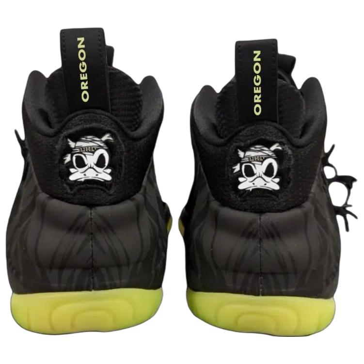 Nike Air Foamposite Vintage Basketball Shoes Unisex Black Yellow IZ7806-001