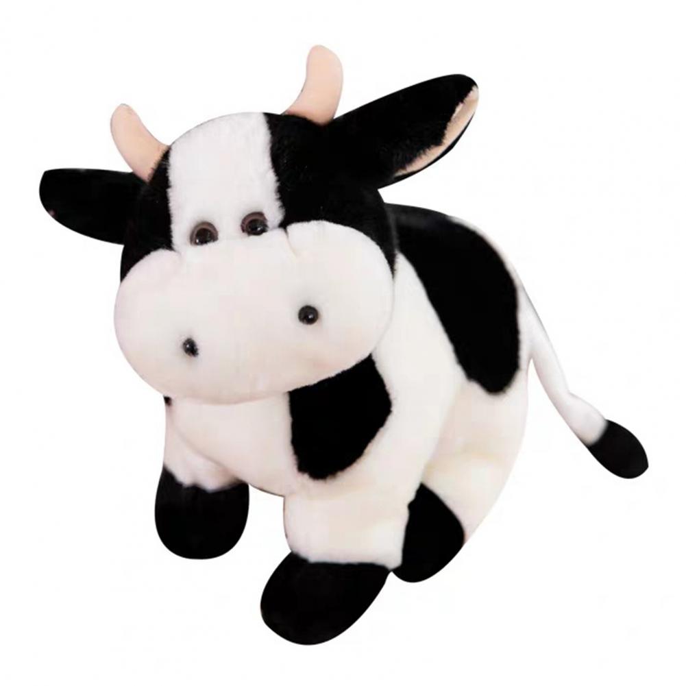

Plush Cow Doll For Kids Soft Plush Cow Toy Set Realistic Stuffed Fluffy Cartoon Cattle Doll Birthday Gift For Boys Girls Cartoon (As shown-33102)-