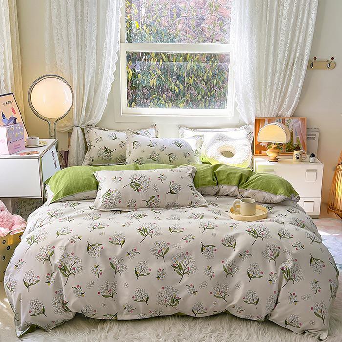 Aloe Cotton Brushed Flannel Duvet Cover for Dorms - Available in 1.5, 1.8, 2 Meters - Pure Cotton