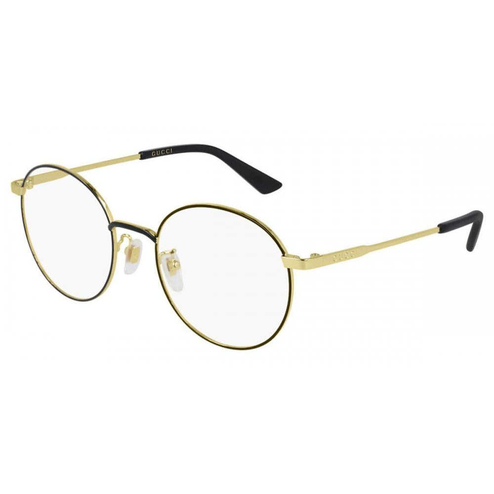 

Gucci Gg0862oa Asian Fit 001 Men Eyeglasses Black Gold/53-20-145
