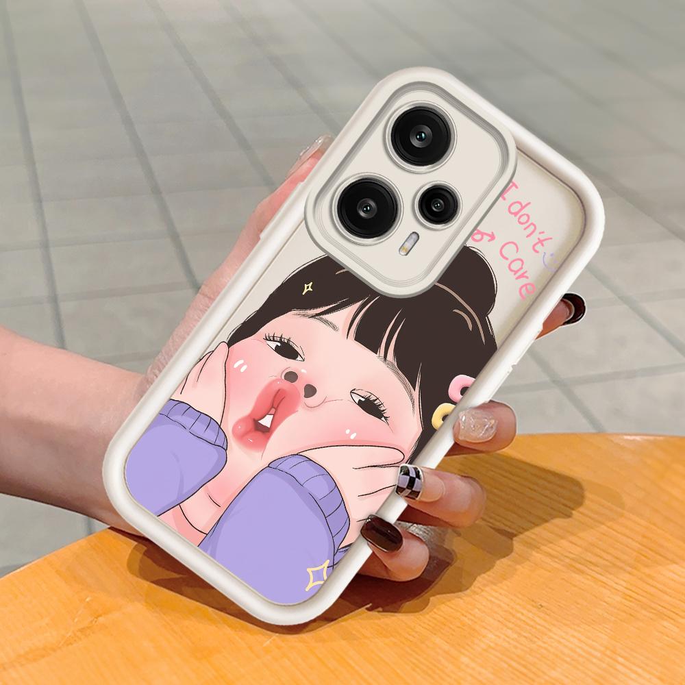 Soft Silicone Square Ladder Printing Pattern Phone Casing Full Cover Camera Shockproof Protection Rubber Case for Xiaomi Redmi