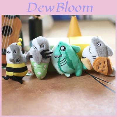 Adorable Cute Plush Shark Keychain Toy Soft Pp Cotton Stuffed Animal