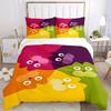 3pcs Colorful Cats Bedding Set, Ideal for Home Use, Suitable for Bedroom Decor (1*Duvet Cover + 1/2*Pillowcases, No Core) yy250821191