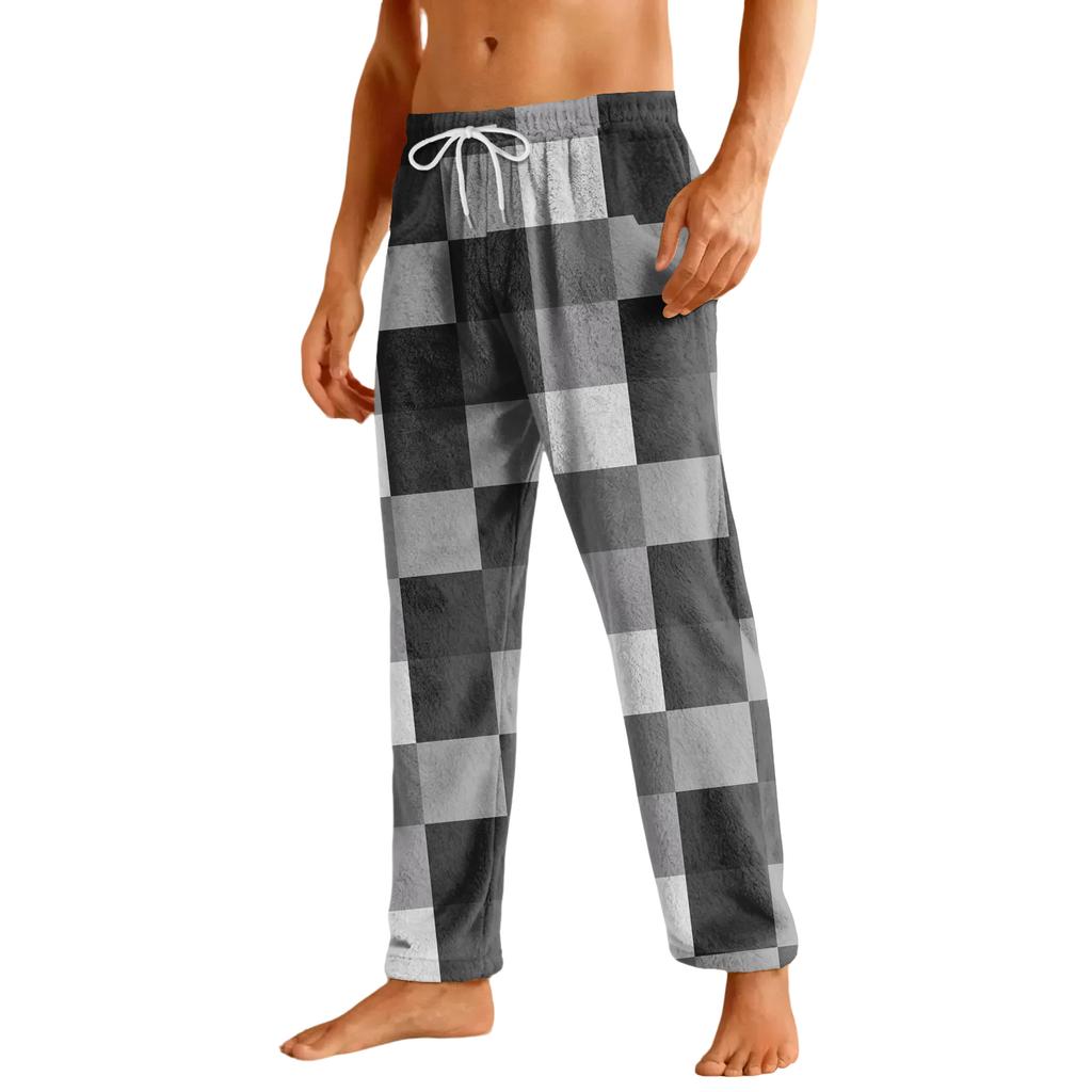 Men's Home Soft Pajama Pants Drawstring With Pockets Casual Sports Pants
