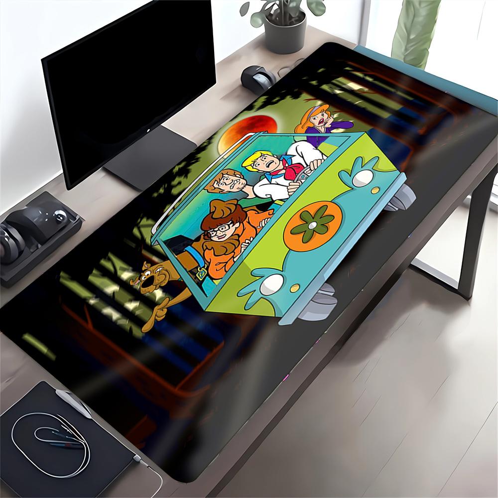 Scoobydoo Mystery Ride Large Gaming Mouse Pad Nonslip Rubber Base Waterproof Desk Mat For Office Pc Laptop