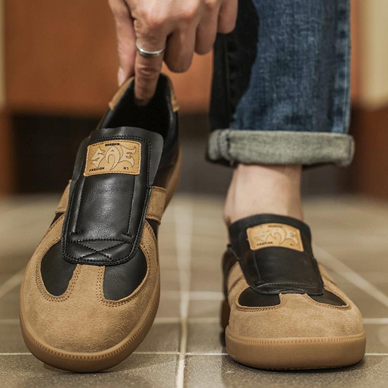 Fashion Lace Up Men Flats Luxury Brand Loafers 2025 New Handmade Leather Shoes Comfortable Men Casual Shoes Fashion Men Driving Shoes