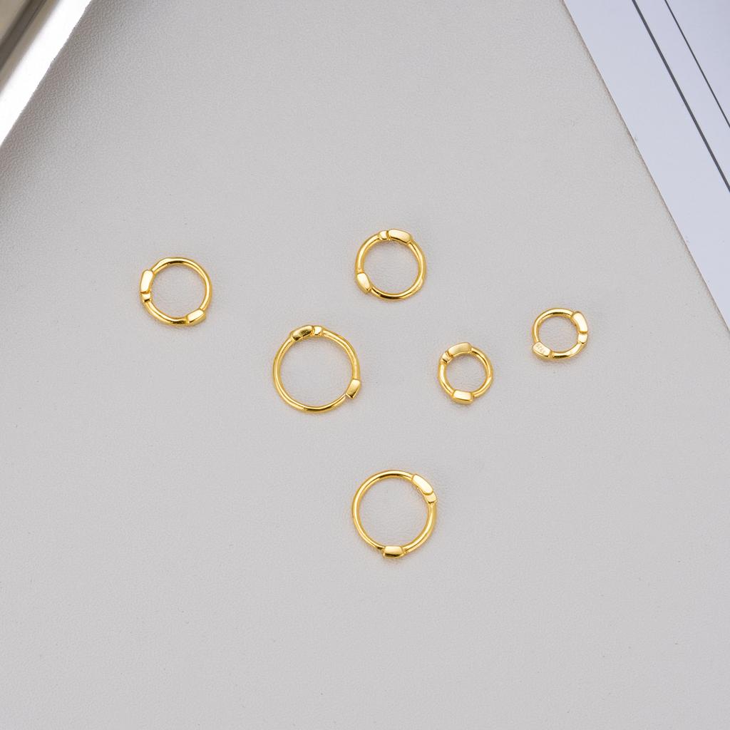 925 Sterling Silver Multi-Size Huggie Hoop Earrings , Gold & Silver Tiny Hoop Earrings for Women, Stackable Minimalist Jewelry