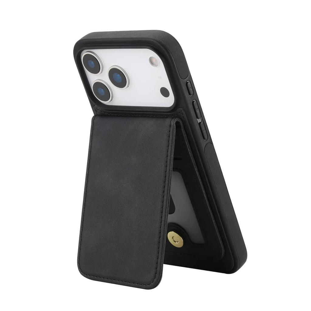 WEFOR Magnetic 2-in-1 Detachable Wallet Case for iPhone 17 16 15 14 13 12 Pro Max, RFID Card Holder, Flip Kickstand Women Men