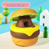 Hot Selling Burger Car Toy: Inertial Pull-Back for Kids, Press-and-Slide Cartoon Design, Perfect Festival Gift for Boys & Girls