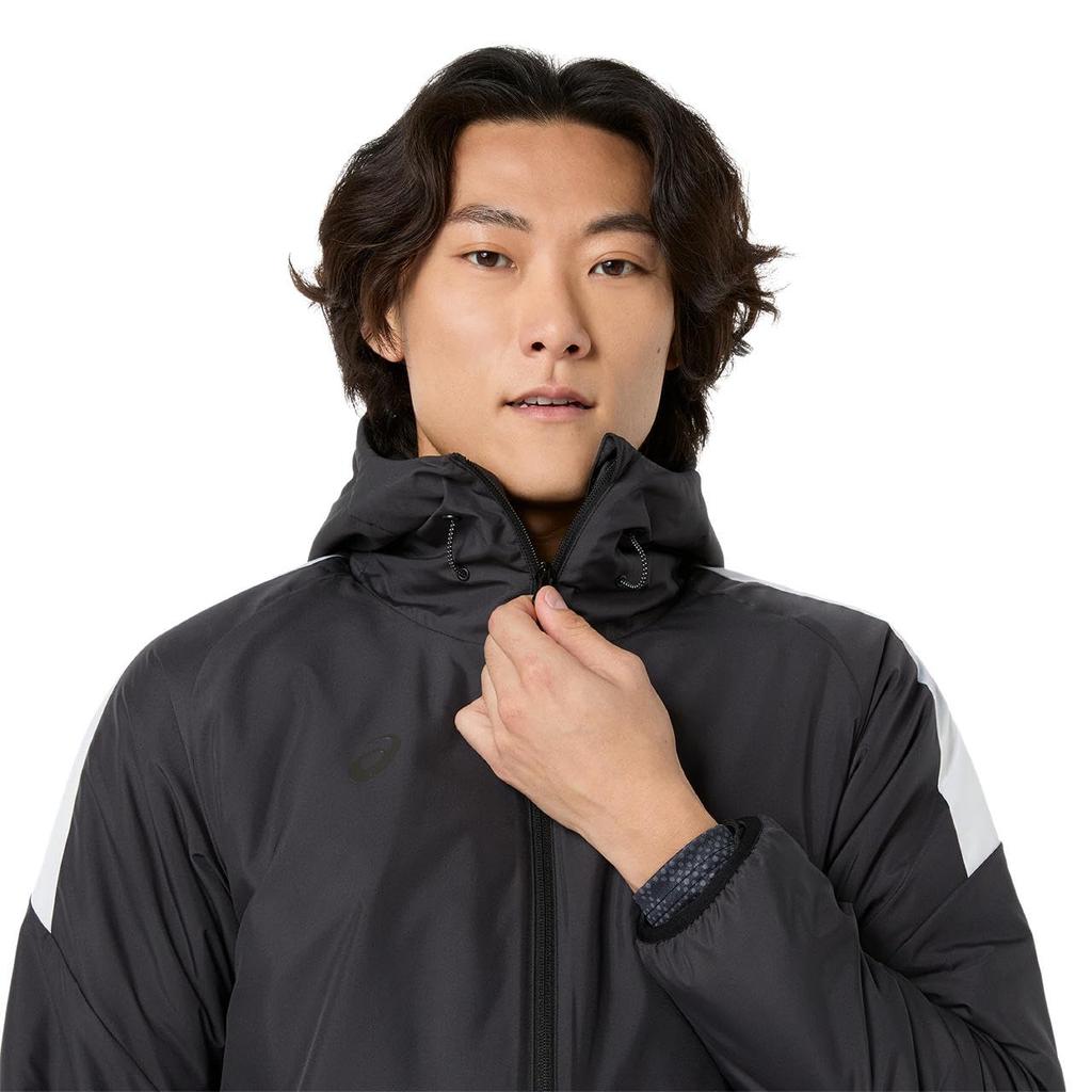 ASICS Training Wear Insulation Windbreaker Hoodie Performance Black Size L