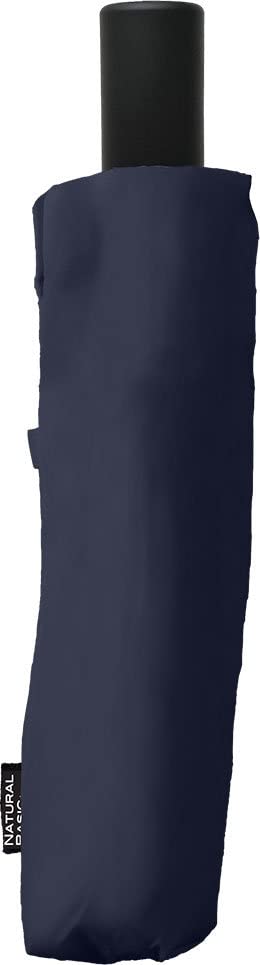 Nakatani Folding Plain Big Size Men's Umbrella, Windproof, Navy, [423-028] Hand-opening 60cm,