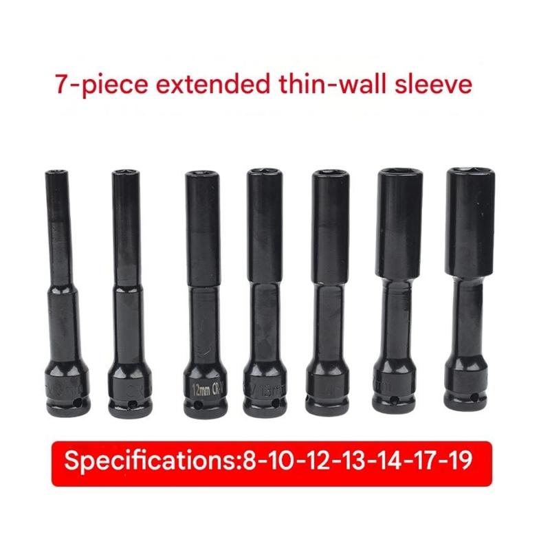 Reinforced Nut Driver Set Nut Driver for Impact Drill Deep Nut Driver Set Impact Driver Bit Set Car Repair Tool