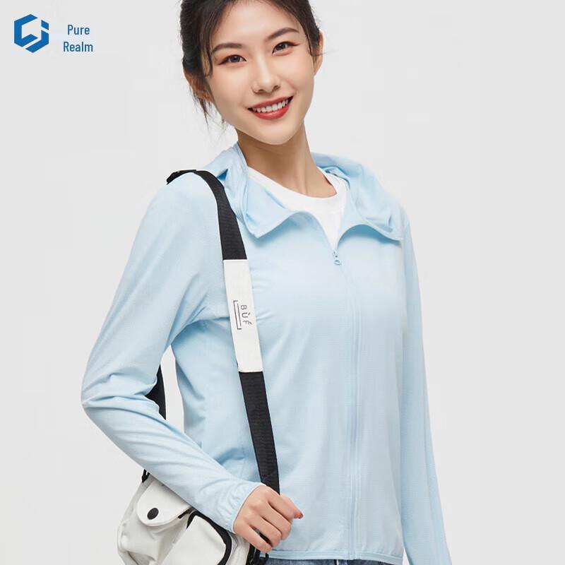 Chunjie Ice Silk Hooded UV Protection Sun Shirt L