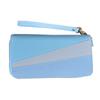 Long Wallet Purse Wallet PU 2 Way Zipper 2 Compartments Large Capacity Color Collision Hand Purse for Women Adults