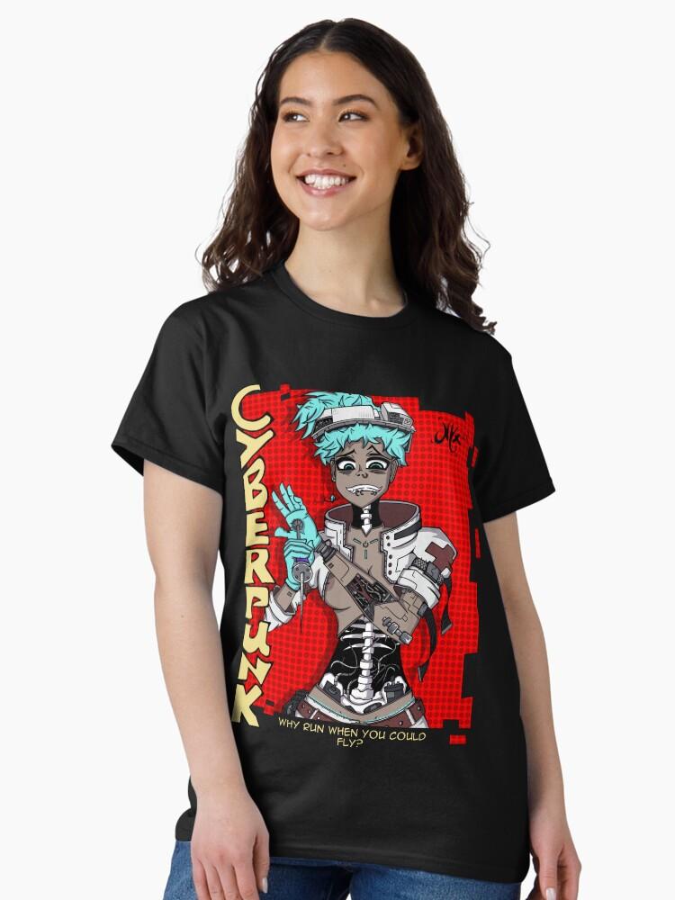 Cyberpunk Edgerunners 2 Crazy Cyberpunk girl Classic Unisex T-Shirt
