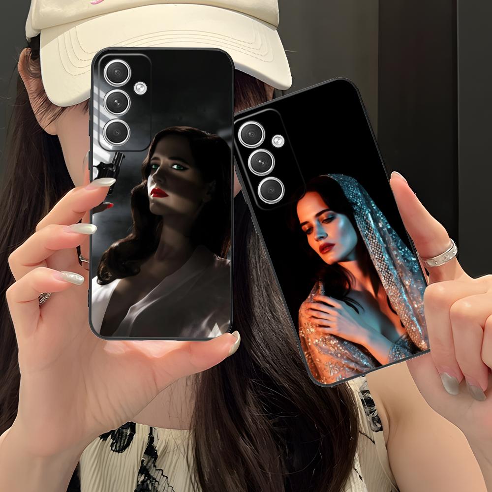 Eva Groen Mat TPU Mobiele Telefoonhoesje voor Samsung Galaxy S26 S25 S24 S23 S22 S21 S20 Note20 Plus FE Ultra Kleurrijke Cover