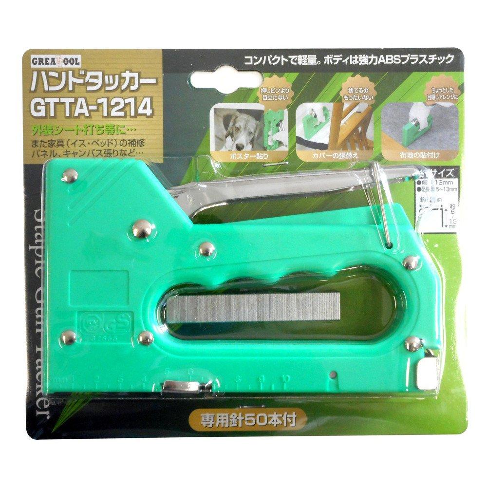 GREATTOOL Arcland Sakamoto Hand Tacker with 50 Dedicated Needles (GTTA-1214)