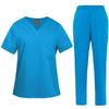 Multicolor Beautician Lab Workwear Solid Color Beauty Salon Nursing Uniforms Pet Clinic Scrubs Uniforms Work Clothes