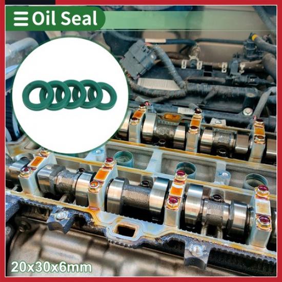 Oil Seal Seal Ring Rotary Shaft Seal 20x30x6mm High Pressure 5Pcs
