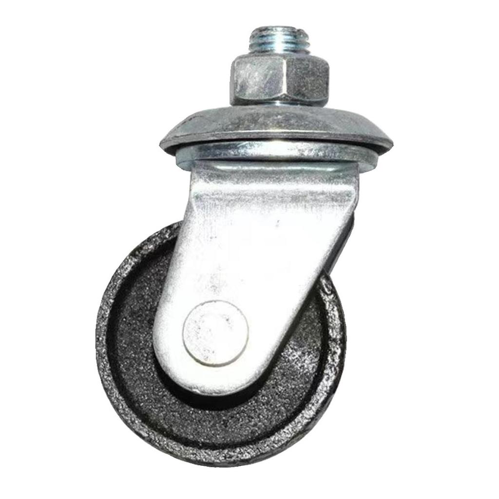 Generic Floor Jack Caster Wheels Professional Spare Parts Metal Accessories Horizontal Jack Casters for 4 Ton Floor Jack