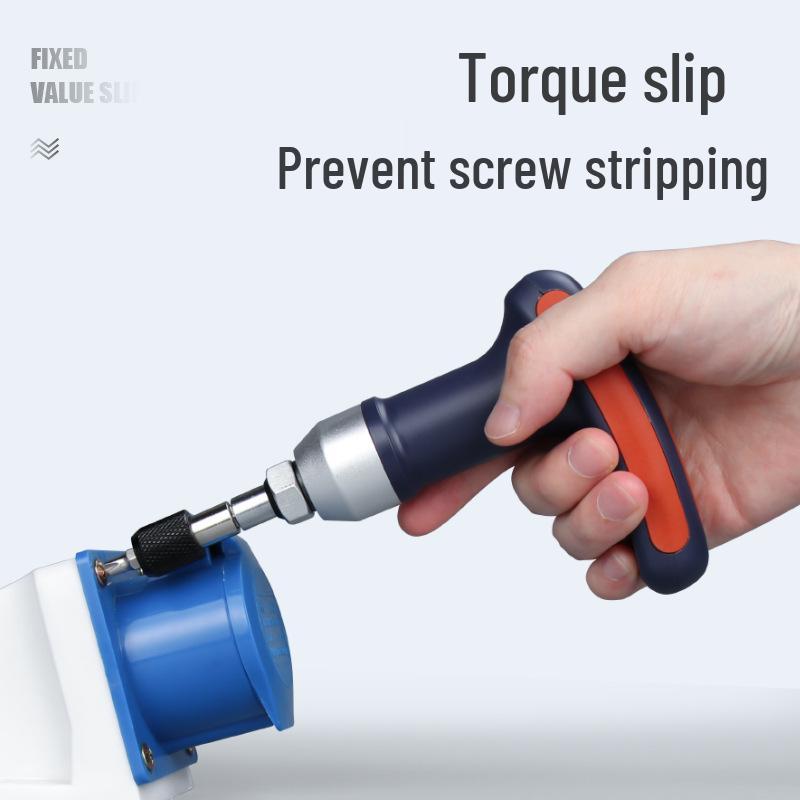 HEMUELE Adjustable Torque Screwdriver Handle with Free Spin Slip and Bit Holder