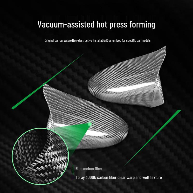 Lexus 2013-2019 Carbon Fiber Rearview Mirror Cover Replacement