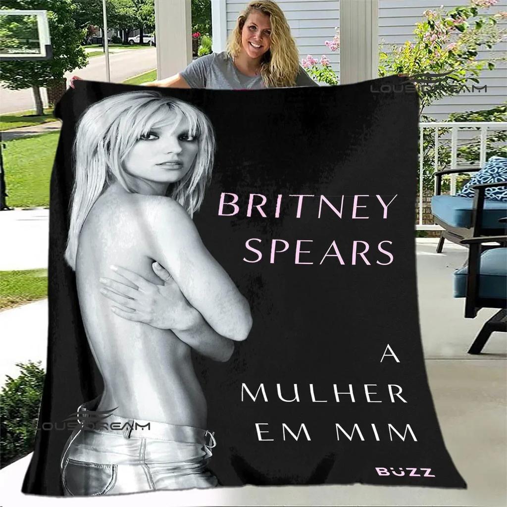 Star Britney Spears Printed Blanket Flannel Warm Blankets Soft And Comfortable Blanket Bed Linings Cubre Cama Birthday Gift